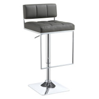 Coaster Furniture 100195 Adjustable Bar Stool Chrome and Grey